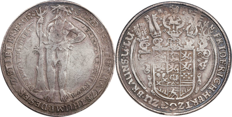 GERMANY. Brunswick-Luneburg: Brunswick. Taler, ND (1643-45)-HS. Zellerfeld Mint....