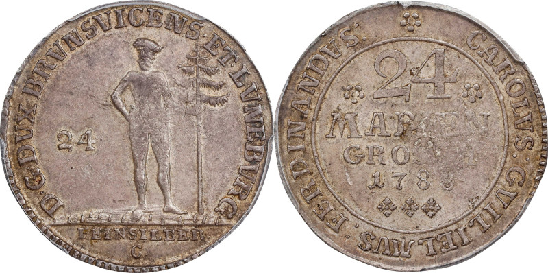 GERMANY. Brunswick-Luneburg: Brunswick. 24 Mariengroschen (2/3 Taler), 1788-C. Z...