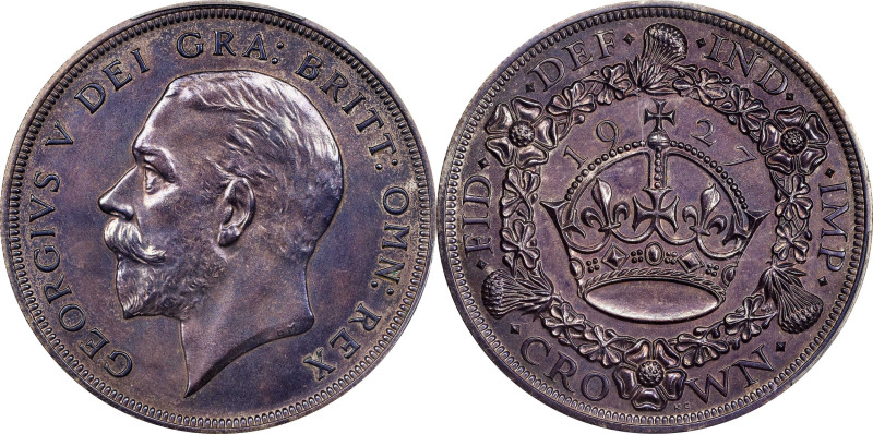 GREAT BRITAIN. Crown, 1927. London Mint. George V. PCGS PROOF-62.

S-4036; KM-...