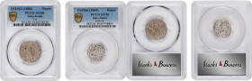 INDIA. Bundi. Duo of Rupees (2 Pieces), 1886-1909. Both PCGS Certified.

1) VS 1943 (1886). Ram Singhji (under Victoria as Empress). PCGS AU-50. KM-...