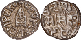 INDIA. Bundi. Rupee, VS 1980 (1923). Raghubir Singhji (under George V as Emperor). NGC MS-62.

KM-Y-18.2. A wholesome example of this relatively mod...