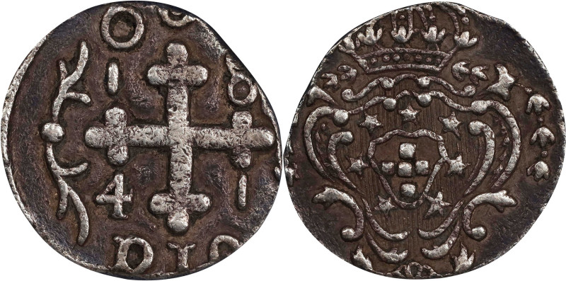 INDIA. Portuguese India. Diu. Rupia, 1841. Diu Mint. Maria II. PCGS VF-30.

KM...