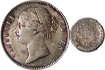 INDIA. British East India Company. Rupee, 1840-(B&C). Bombay or Calcutta Mint. Victoria. NGC MS-63.

KM-458.1; S&W-3.33; Prid-56. Wholly lustrous an...