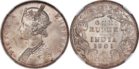 INDIA. Rupee, 1901-B. Bombay Mint. Victoria. NGC MS-64.

KM-492; S&W-6.162; Prid-187.

Estimate: $100.00- $200.00
