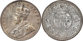 INDIA. Rupee, 1919-(B). Bombay Mint. George V. NGC MS-63.

KM-524; S&W-8.47; Prid-225. A handsome Mint State example, delivering rich luster and str...