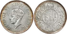 INDIA. Rupee, 1938-(B). Bombay Mint. George VI. PCGS Genuine--Cleaning, Unc Details.

KM-555; S&W-9.9; Prid-233. Despite the noted cleaning, this ex...