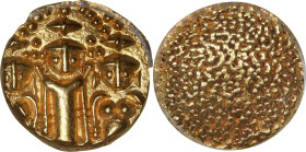 INDIA. Madras Presidency. Pagoda, ND (1740-1807). Madras Mint. PCGS MS-63.

Fr-1575; KM-304; Prid-3B. Weight: 3.34 gms. "Three swami" type. Named fo...