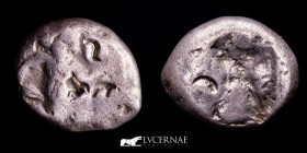 Darios I to Xerxes II Silver Siglos 5.33 g. 16 mm Sardes 485-420 BC gVF