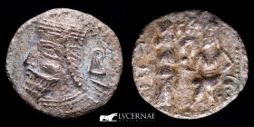 Vologases IV BI Silvered Tetradrachm 11.51 g., 27 mm. Seleukeia on Tigris 152 BC. gVF