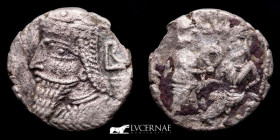 Vologases IV BI Silvered Tetradrachm 9.77 g., 27 mm. Seleukeia on Tigris 147-191 BC. gVF/VF