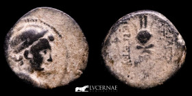 Seleukid Antiochus VII Æ Bronze Unit 6.01 g. 18 mm. Antioch 138 BC. gVF