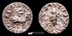 Azilizes Silver Drachm 2.29 g. 15 mm. Taxila 57-35 BC gVF