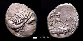 Euboia Silver Tetrobol 1.69 g. 14 mm. Histiaea III c. BC. gVF