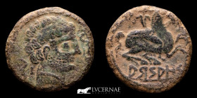 Ancient Hispania - ARSAOS bronze as 7,09 g 24 mm. Jaca, Huesca 120-80 BC Very Fine