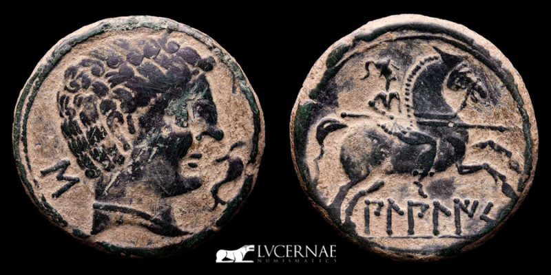 Ancient Hispania - Bilbilis (Zaragoza), bronze as (11,90 g. 27 mm.). Minted betw...