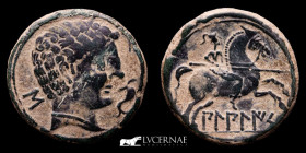 Ancient Hispania - Bilbilis Bronze As 11,90 g. 27 mm. Bilbilis 120-80 B.C. extremely fine