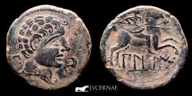 Ancient Hispania - Bilbilis Bronze As 10,94 g. 27 mm. Bilbilis 120-80 B.C. extremely fine