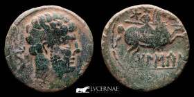 Ancient Hispania, Bolskan Bronze As 6,76 g 23 mm Bolskan 120-80 B.C. Good very fine