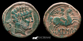 Ancient Hispania, Bolskan Bronze As 9,26 g 24 mm Bolskan 120-80 B.C. Near extremely fine