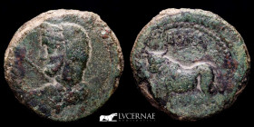 Bora Bronze As 30.23 g., 34 mm. Alcuadete, Jaen 100-50 BC. gVF