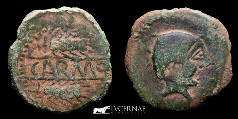 Ancient Spain - Carmo (now Carmona, Sevilla). Bronze As (12,30 g., 30 mm.). 200-...