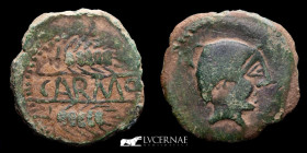 Spain Carmo Bronze As 12,30 g., 30 mm. Carmona - Sevilla 200-150 BC. GVF
