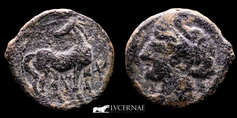 Ancient Hispania - Carthago-Nova, bronze calco (6,70 g. 24 mm). Carthaginian occ...