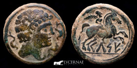 Ancient Hispania, Celsa Bronze As 16,03 g., 28 mm. Velilla del Ebro 120 - 50 gVF
