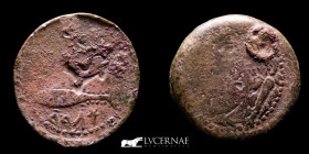 Gades Bronze As 8.82 g. 28 mm. Hispania, Cadiz 200-100 BC. gVF