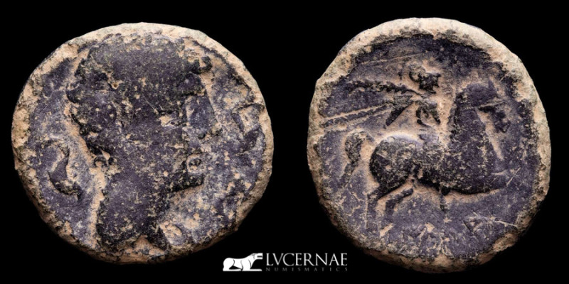 Ancient Hispania - Iltirta. Æ As. (12,00 g. 28 mm.) 200-20 a.C. Lleida (Cataloni...