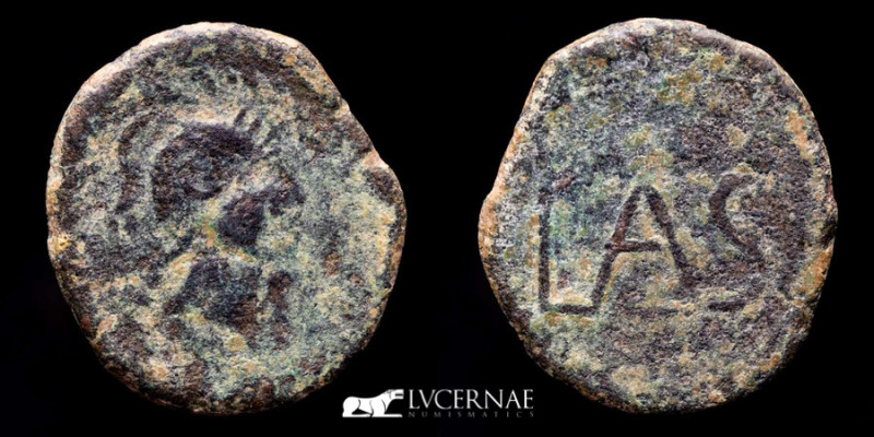 Ancient Hispania - Lastigi. Mid-late 2nd century B.C. 
Æ semis (3.45 g. 20 mm.),...