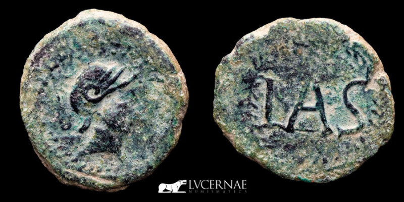 Ancient Hispania - Lastigi - Bronze quadrans (4,45 g. 21 mm.), Lastigi mint (Azn...