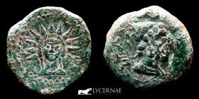 Malaca bronze As 13.25 g. 27 mm. Malaga II century B.C. gVF