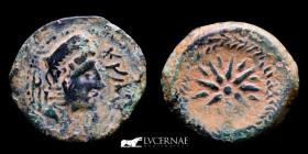 Malaca Bronze Semis 5.81 g, 24 mm Hispania, Malaga 200-20 B.C. Good very fine (MBC+)