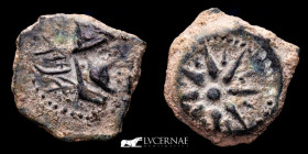 Malaca bronze Quadrans 2,40 g. 14 mm. (Malaga) 200-20 B.C. GVF