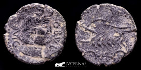 Obulco bronze As 9.72 g., 28 mm. Porcuna, Jaen. II century BC.