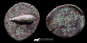 Ostur bronze Semis 5.65 g, 23 mm Hispania 150-50 B.C.