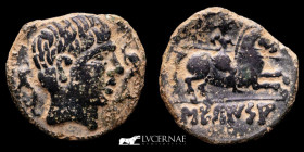 Secaisa bronze As 5,75 g. 23 mm. Segeda 120-20 B.C. Good fine