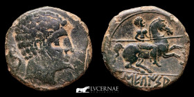 Secaisa bronze As 7,69 g. 23 mm. Segeda 120-20 B.C. Good very fine
