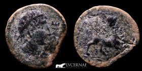 Ursone Bronze As 13.29 g. 32 mm. Hispania, Osuna 50 B.C.