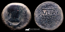 Vlia Bronze As 26.33 g., 31 mm. Ulia (Montemayor, Cordoba) 50 B.C. fine