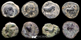 Castulo (Hispania) Bronze 4 x Semis - Linares Jaén 180-150 B.C. Good very fine