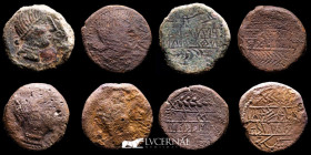Obulco, Hispania bronze 4 x As - Porcuna, Jaen. 100-50 B.C.