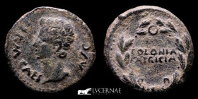 Augustus Bronze As 8.04 g. 25 mm. Cordoba 27 BC-14 AD gVF