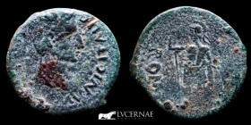 Augustus Bronze As 11,62 g. 26 mm. Italica 27 BC.-14 AD.