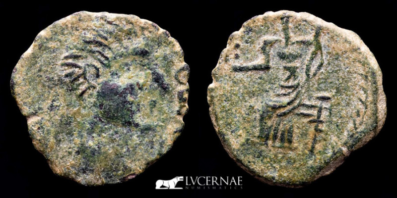 Roman Hispania, Irippo. Augustus (?). 27 BC-AD 14. - Æ As (4.01 g., 22 mm.).

IR...