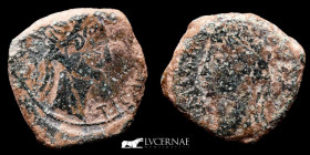 Augustus Bronze Semis 7,16 g 22 mm. Caesaraugusta 14-37 A.D. Good fine