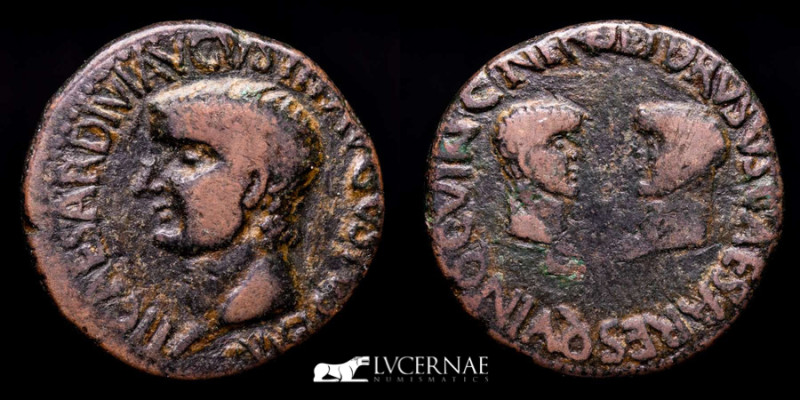 Roman Hispania - Tiberius (14-37 A.D.) Cartagonova mint (Cartagena, Spain), bron...