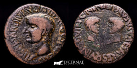 Roman Hispania, Tiberius Bronze As 11,40 g. 27 mm. Cartagonova 14-37 A.D. Good very fine
