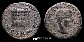Tiberius Bronze As 11.14 g. 28 mm. Italica (Sevilla) 14-37 A.D. Good very fine